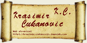 Krasimir Čukanović vizit kartica